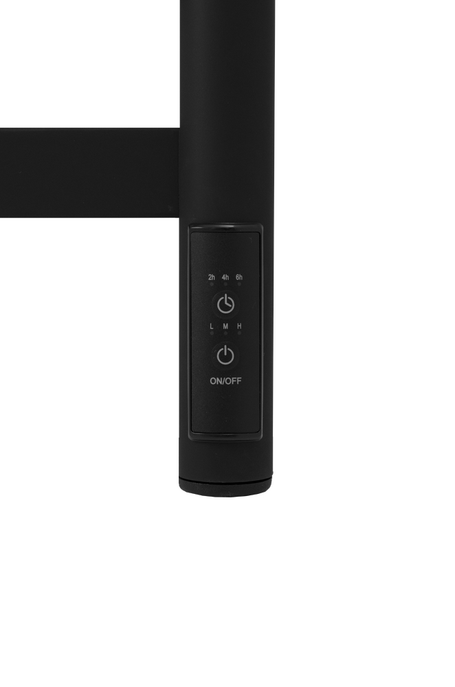 Полотенцесушитель электрический HOLLER Вельвет VL00165BM 600x500, черный матовый