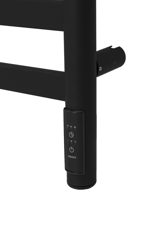 Полотенцесушитель электрический HOLLER Вельвет VL00165BM 600x500, черный матовый