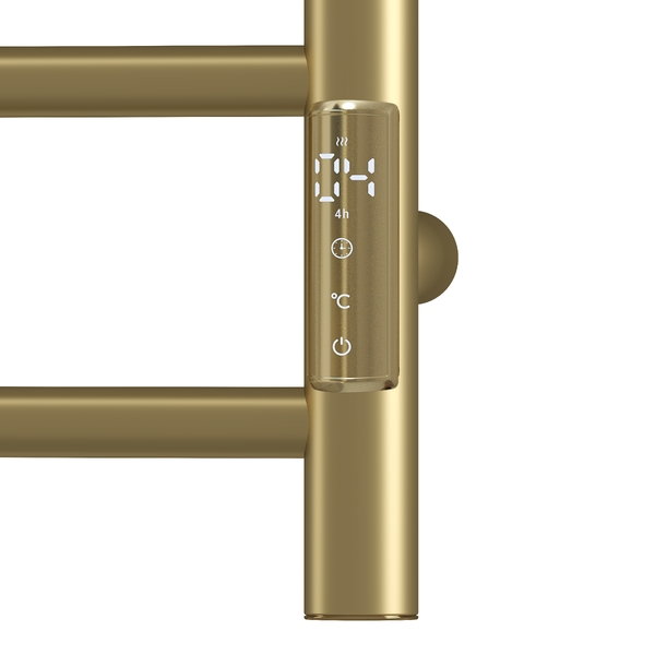 Полотенцесушитель электрический HOLLER Клео KL00164GL 600x400, золотой матовый