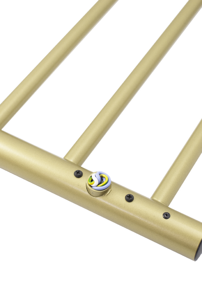 Полотенцесушитель электрический HOLLER Клео KL00164GL 600x400, золотой матовый