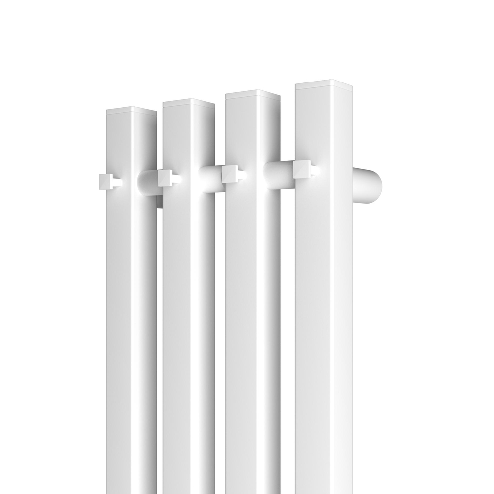 Полотенцесушитель электрический HOLLER Аурика AR10113WM 1100x180 с крючками, белый матовый
