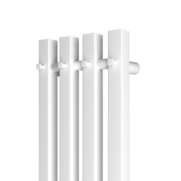 Полотенцесушитель электрический HOLLER Аурика AR10113WM 1100x180 с крючками, белый матовый