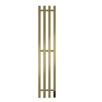 Полотенцесушитель электрический HOLLER Аурика AR10113GL 1100x180 с крючками, золотой матовый