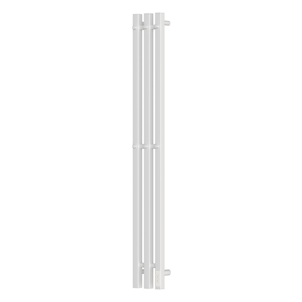 Полотенцесушитель электрический HOLLER Аурика AR10112WM 1100x120 с крючками, белый матовый