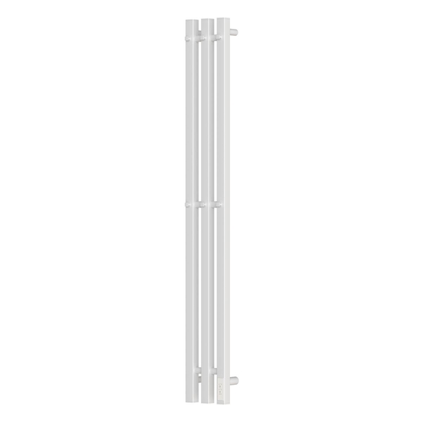 Полотенцесушитель электрический HOLLER Аурика AR10112WM 1100x120 с крючками, белый матовый