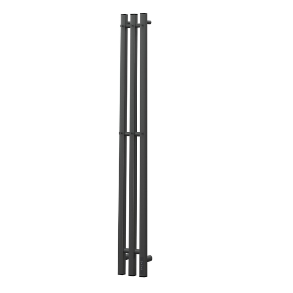 Полотенцесушитель электрический HOLLER Аурика AR10112GF 1100x120 с крючками, графит металлик