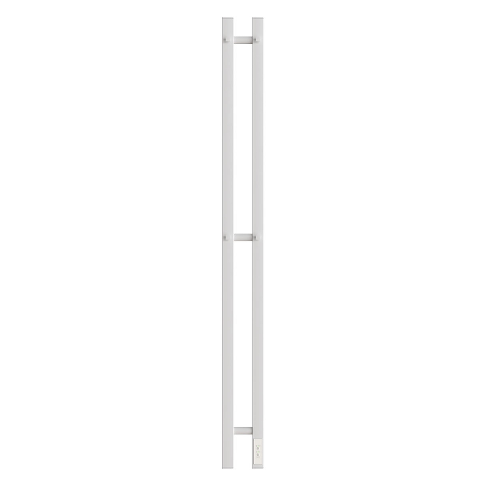 Полотенцесушитель электрический HOLLER Аурика AR10111WM 1100x80 с крючками, белый матовый