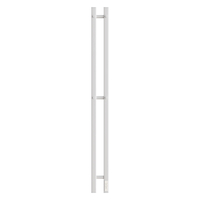 Полотенцесушитель электрический HOLLER Аурика AR10111WM 1100x80 с крючками, белый матовый
