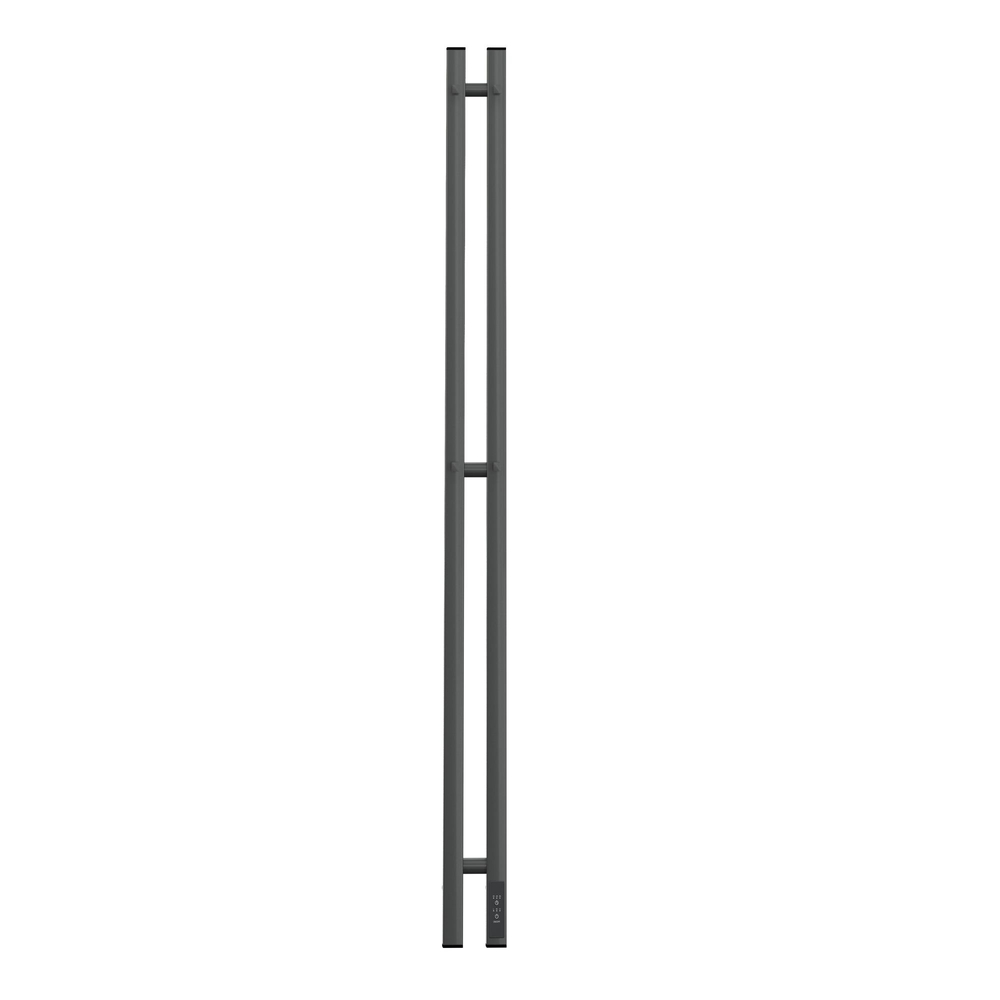 Полотенцесушитель электрический HOLLER Аурика AR10111GF 1100x80 с крючками, графит металлик