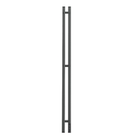 Полотенцесушитель электрический HOLLER Аурика AR10111GF 1100x80 с крючками, графит металлик