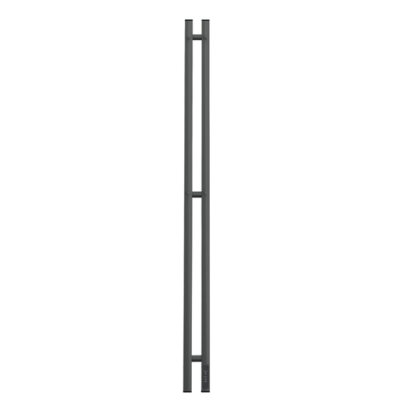 Полотенцесушитель электрический HOLLER Аурика AR10111GF 1100x80 с крючками, графит металлик