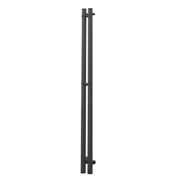 Полотенцесушитель электрический HOLLER Аурика AR10111GF 1100x80 с крючками, графит металлик
