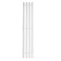 Полотенцесушитель электрический HOLLER Лонга LG10113WM 1100x180 с крючками, белый матовый