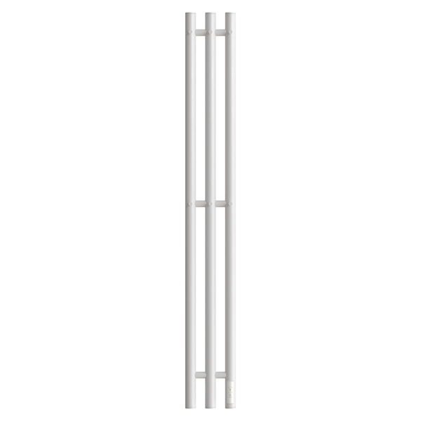 Полотенцесушитель электрический HOLLER Лонга LG10112WM 1100x120 с крючками, белый матовый