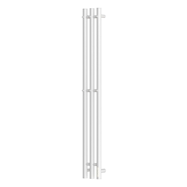 Полотенцесушитель электрический HOLLER Лонга LG10112WM 1100x120 с крючками, белый матовый