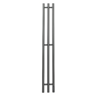 Полотенцесушитель электрический HOLLER Лонга LG10112GF 1100x120 с крючками, графит металлик