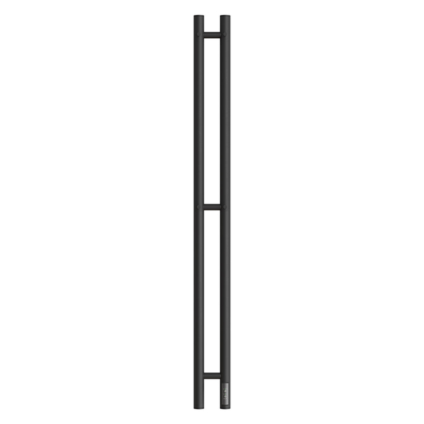 Полотенцесушитель электрический HOLLER Лонга LG10111BM 1100x80 с крючками, черный матовый