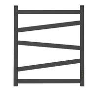 Полотенцесушитель электрический HOLLER Альба AL00165BM 600x500, черный матовый