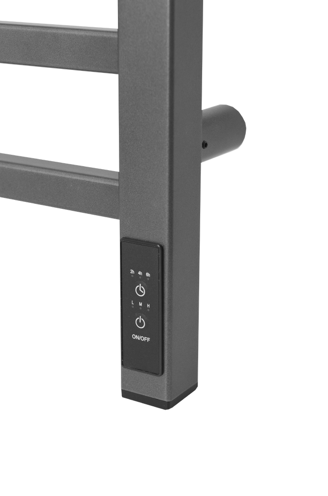Полотенцесушитель электрический HOLLER Ларго LR00165GF 600x500, графит металлик