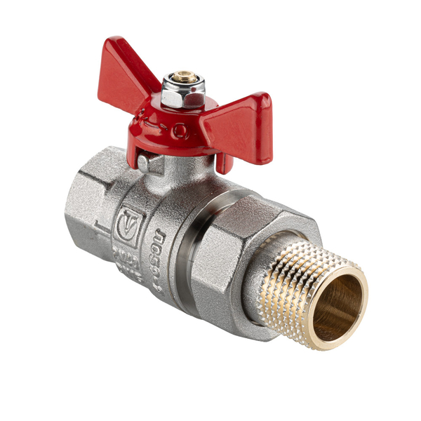 Кран вода VALTEC BASE-ГОСТ 1/2" г/ш баб американка VT.227S.N.04