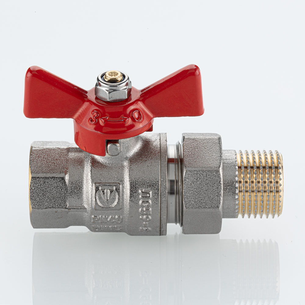 Кран вода VALTEC BASE-ГОСТ 1/2" г/ш баб американка VT.227S.N.04