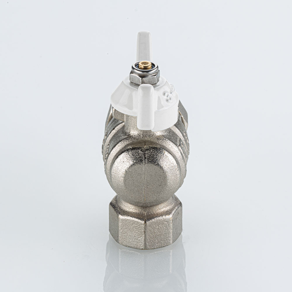 Кран вода VALTEC BASE-ГОСТ 3/4" г/ш баб американка угловой (бел. руч.) VT.228S.NW.05