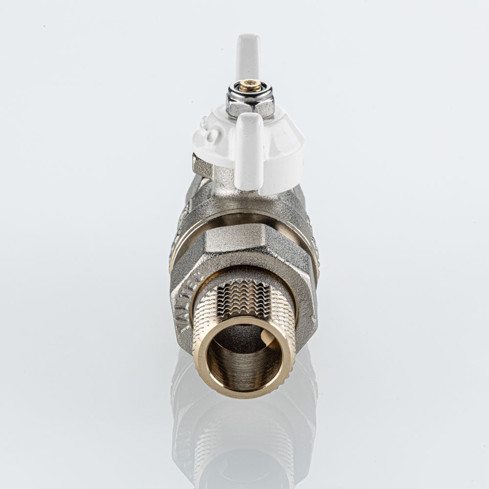 Кран вода VALTEC BASE-ГОСТ 1/2" г/ш баб американка (бел. руч.) VT.227S.NW.04