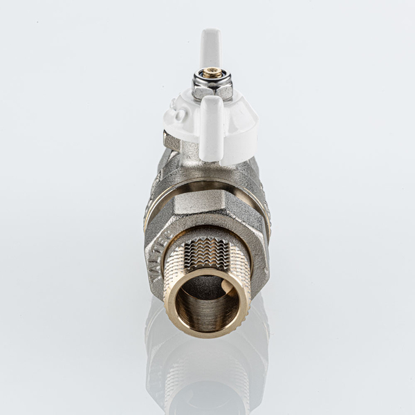 Кран вода VALTEC BASE-ГОСТ 1/2" г/ш баб американка (бел. руч.) VT.227S.NW.04