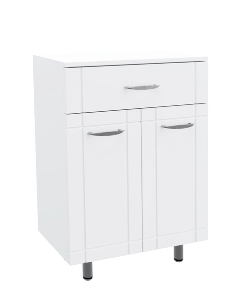 Комод SANTREK HOME "Мальта-55"  (Белый) 2 двери 1 ящик 550х716х300  