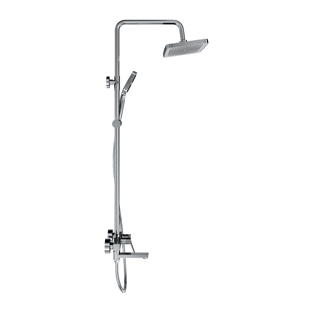 Душевая система со смесителем GROSS AQUA Баланс (Level) GA9990SMDR