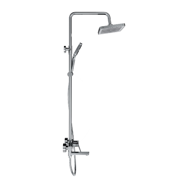 Душевая система со смесителем GROSS AQUA Баланс (Level) GA9990SMDR