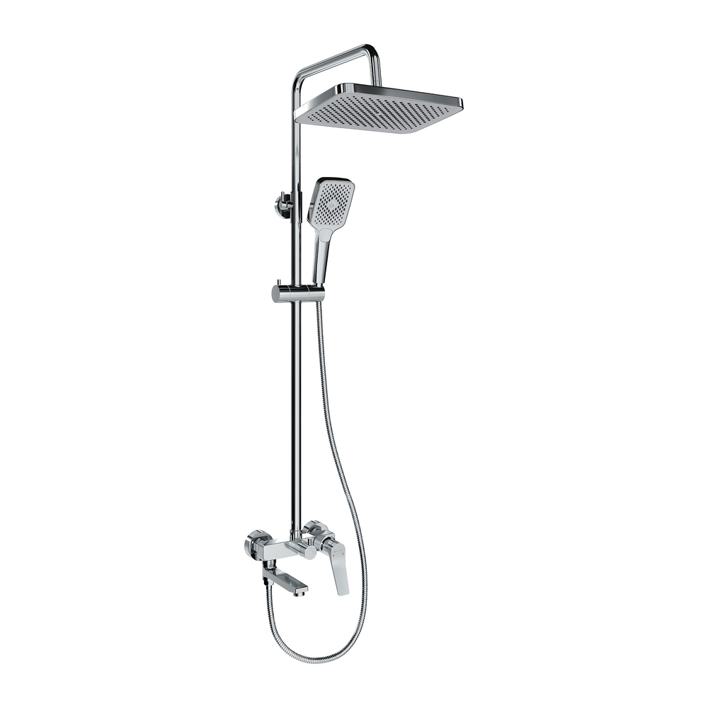 Душевая система со смесителем GROSS AQUA Баланс (Level) GA9990SMDR