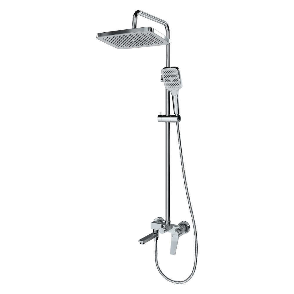 Душевая система со смесителем GROSS AQUA Баланс (Level) GA9990SMDR