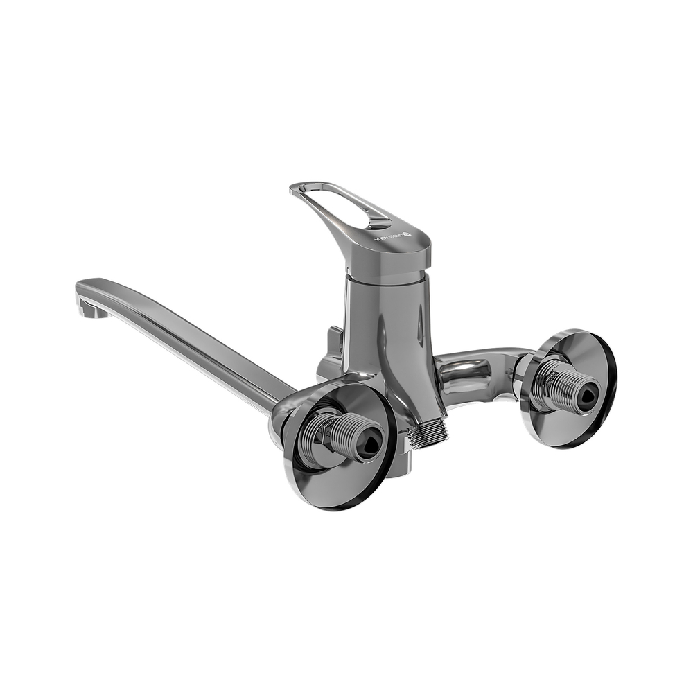 Смеситель ванна длинный излив GROSS AQUA Базис (Base) 7211258C-35S