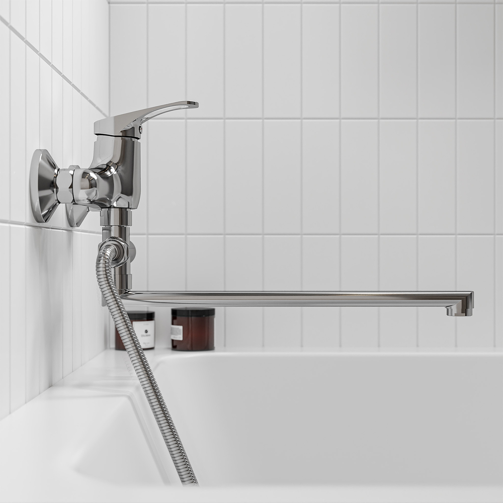 Смеситель д/в дл.нос GROSS AQUA Базис (Base) 7237258C-35L(F)