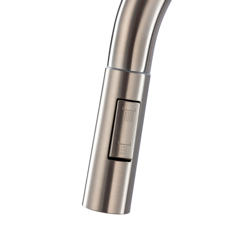 Смеситель д/к с выдвиж.изливом GROSS AQUA Сталь (Neosteel) 3140609SS