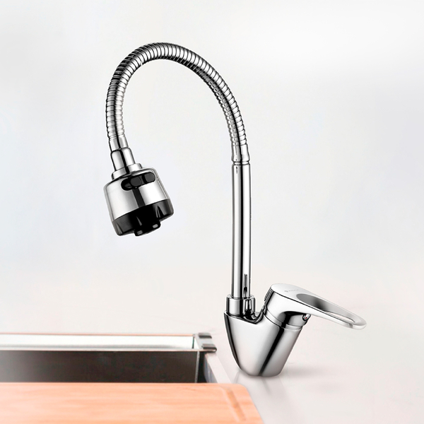 Смеситель кухня с гибким изливом GROSS AQUA Базис (Base) 3205258С-В015