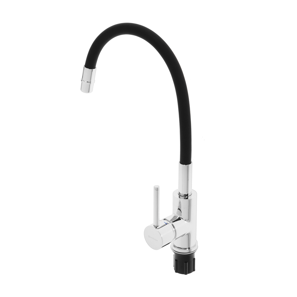 Смеситель д/кухни GROSS AQUA Волна (ColorFlex) 3241508B с гибк. изл.