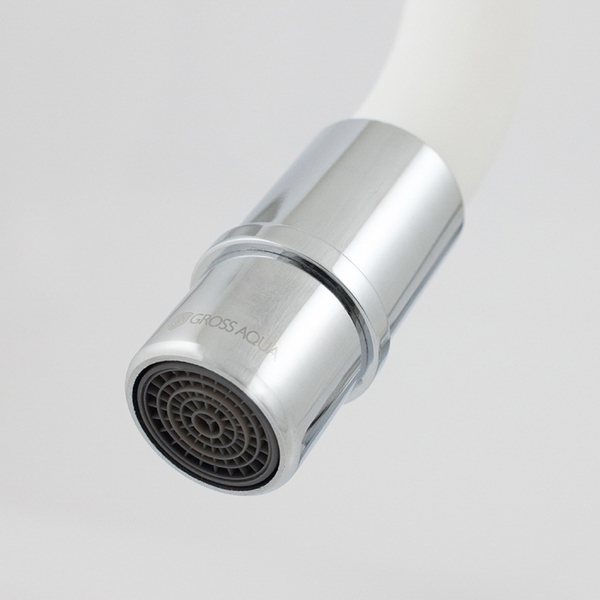 Смеситель д/кухни GROSS AQUA Волна (ColorFlex) 3241508W с гибк. изл.