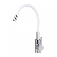 Смеситель д/кухни GROSS AQUA Волна (ColorFlex) 3241508W с гибк. изл.