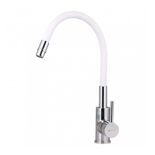 Смеситель д/кухни GROSS AQUA Волна (ColorFlex) 3241508W с гибк. изл.
