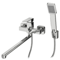Смеситель ванна длинный излив GROSS AQUA Грани (Edge) 2800880C-35F