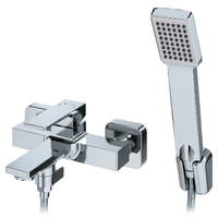 Смеситель для ванны короткий излив GROSS AQUA Грани (Edge) 2515880C