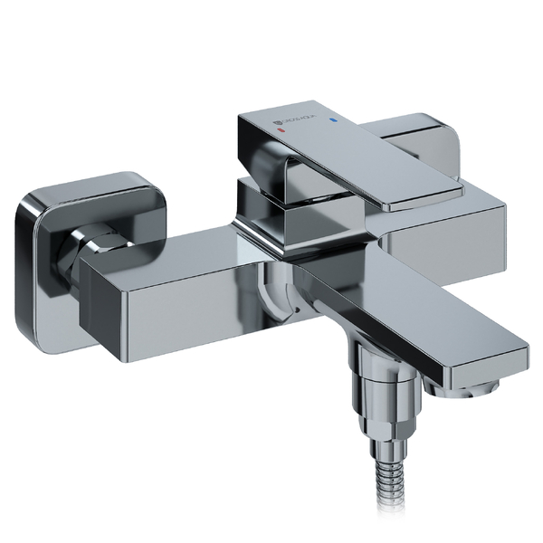 Смеситель для ванны короткий излив GROSS AQUA Грани (Edge) 2515880C