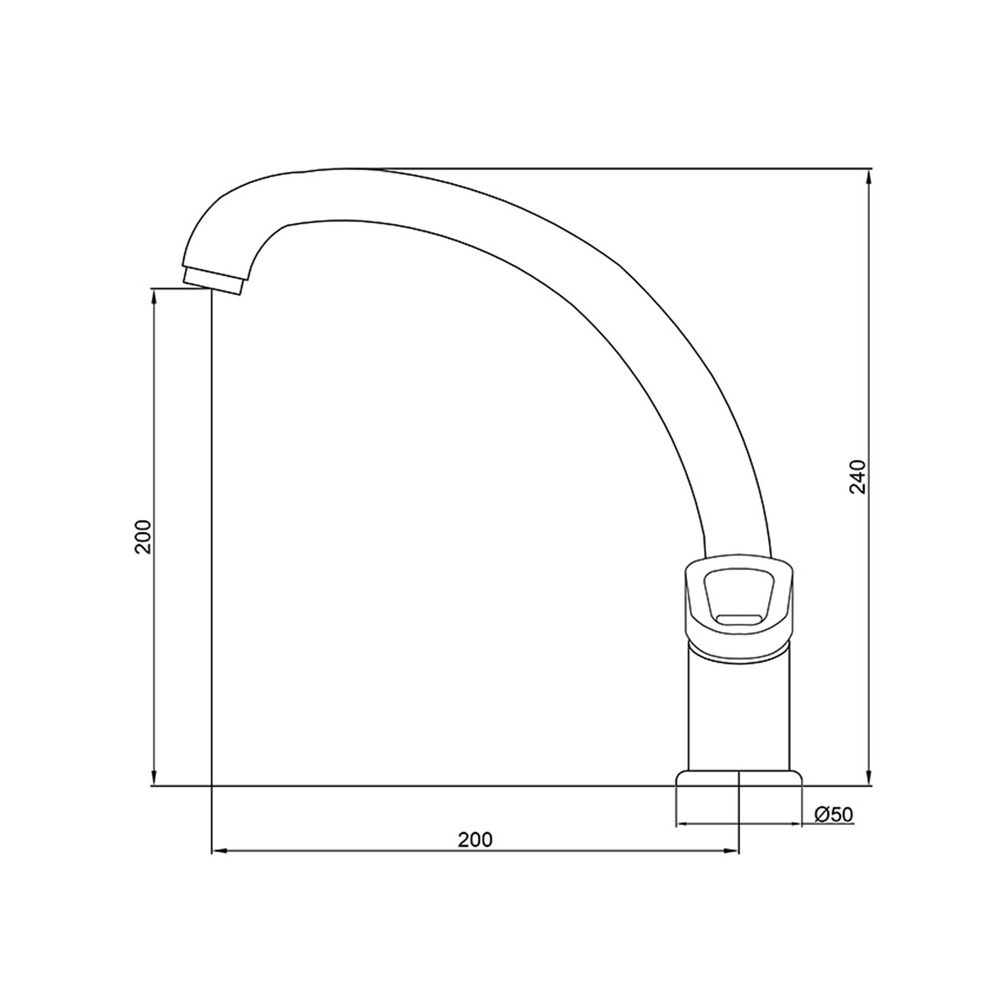 Смеситель для кухни GROSS AQUA Дельта (Delta) 3205268С-A02