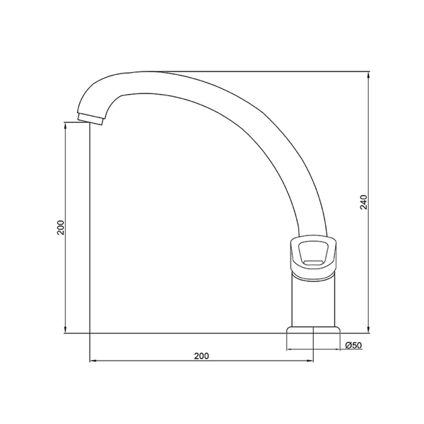 Смеситель для кухни GROSS AQUA Дельта (Delta) 3205268С-A02