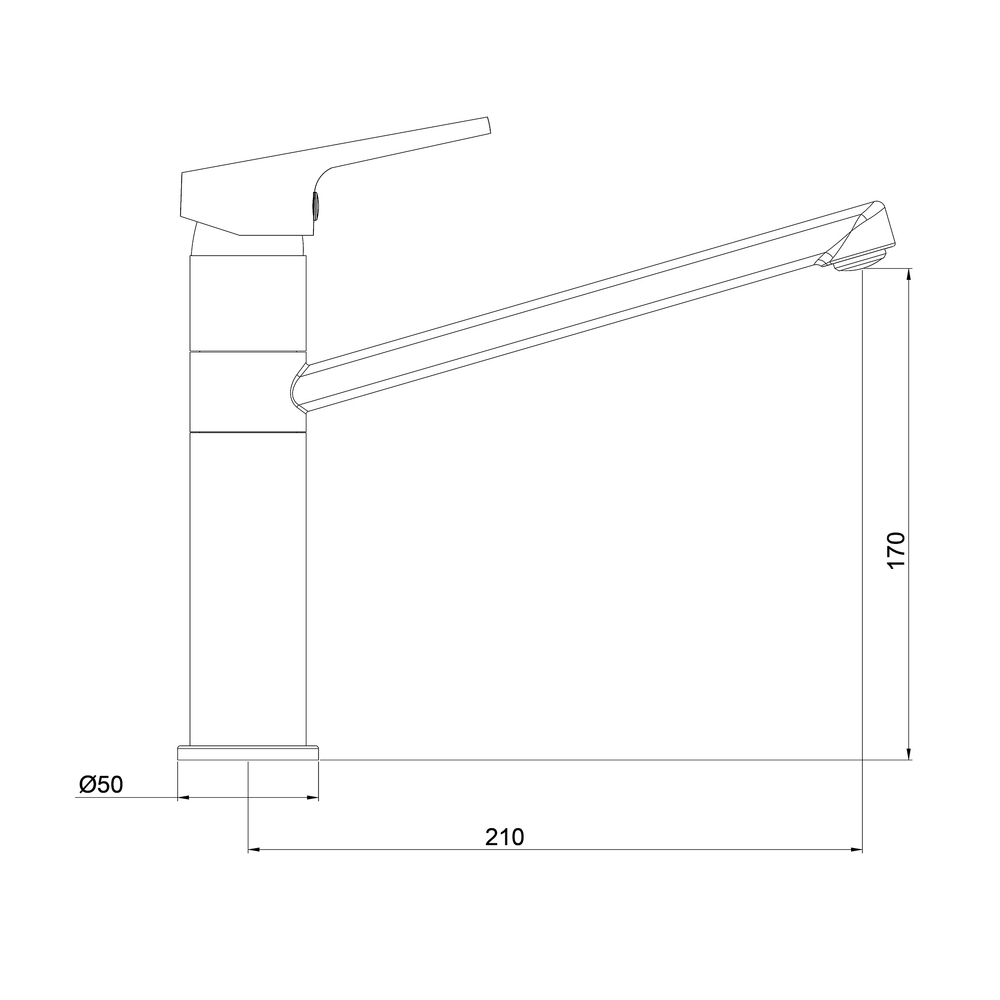Смеситель для кухни GROSS AQUA Дельта (Delta) 3210268C-G0115