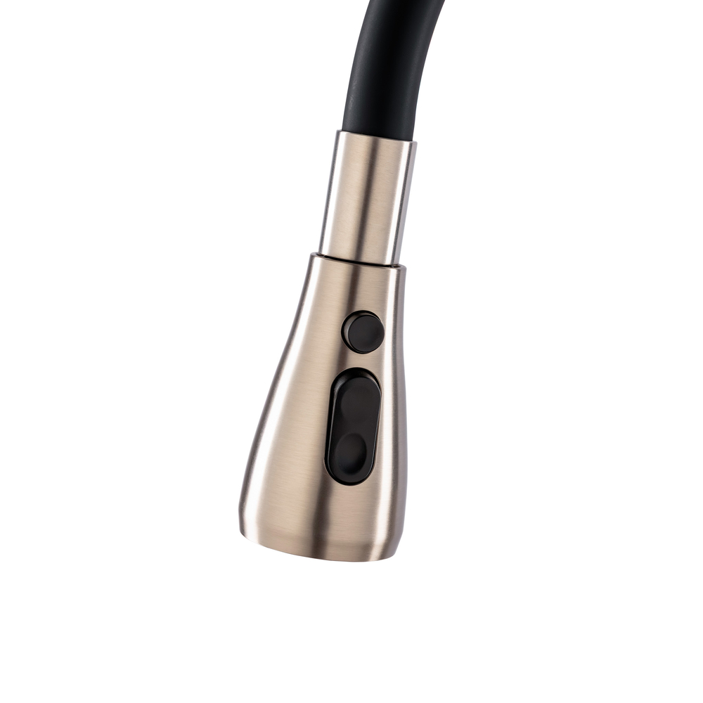Смеситель для кухни с гибк.изливом GROSS AQUA Сталь (Neosteel) 3241609SSB