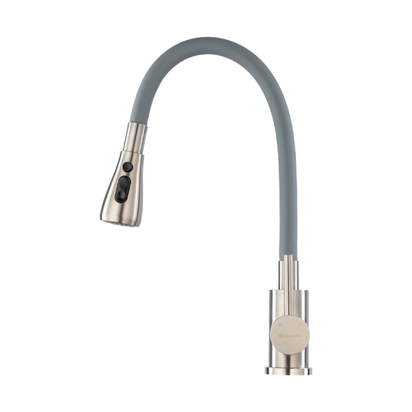 Смеситель для кухни с гибк.изливом GROSS AQUA Сталь (Neosteel) 3241609SSG