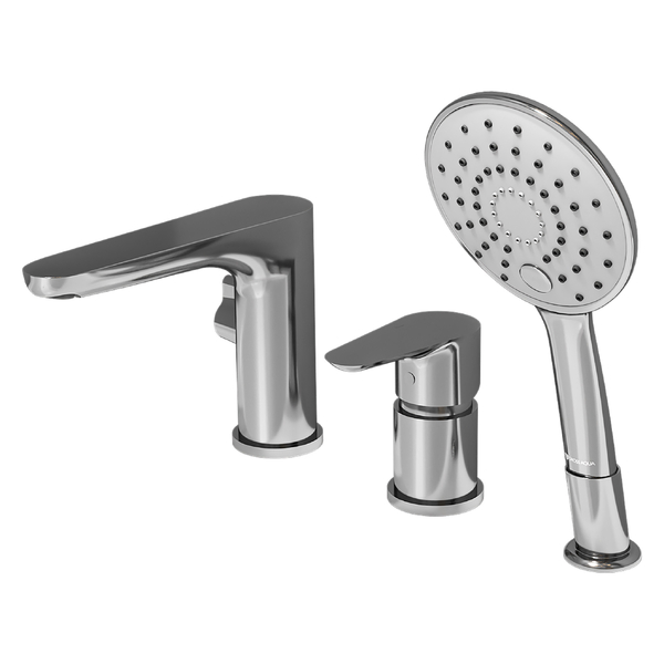 Смеситель на борт ванны на 3 отв. GROSS AQUA Эстетика (Space) 1209288С